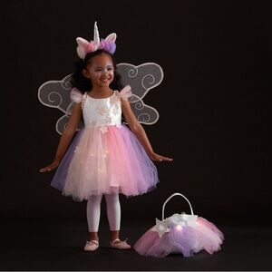 Pottery Barn Kids Enchanted Unicorn Fairy Costume - Pink and Purple